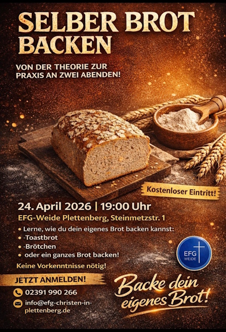 Plakat Brotbackkurs neu